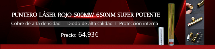 Puntero láser rojo 500mW
